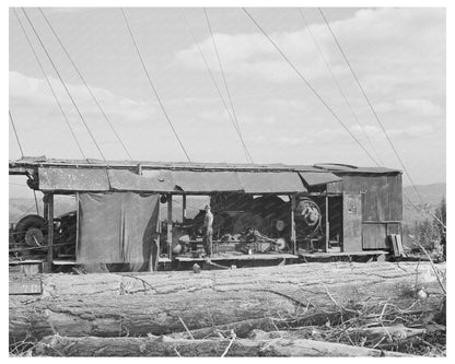 1941 Electric Donkey Engine Long Bell Lumber Company Cowlitz County