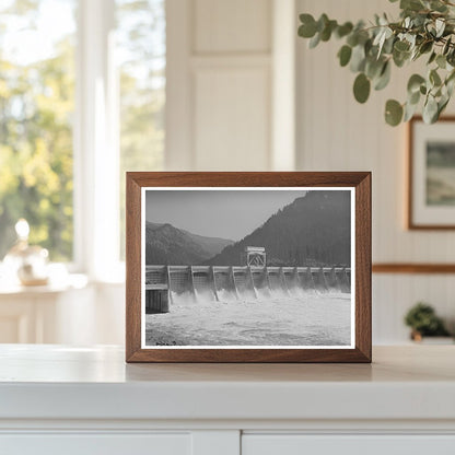 Bonneville Dam Spillway Oregon October 1941