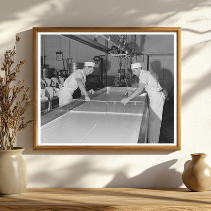 Curdled Milk Breaking Process at Tillamook Cheese Plant 1941