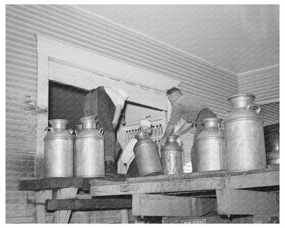 Milk Delivery at Tillamook Cheese Plant October 1941