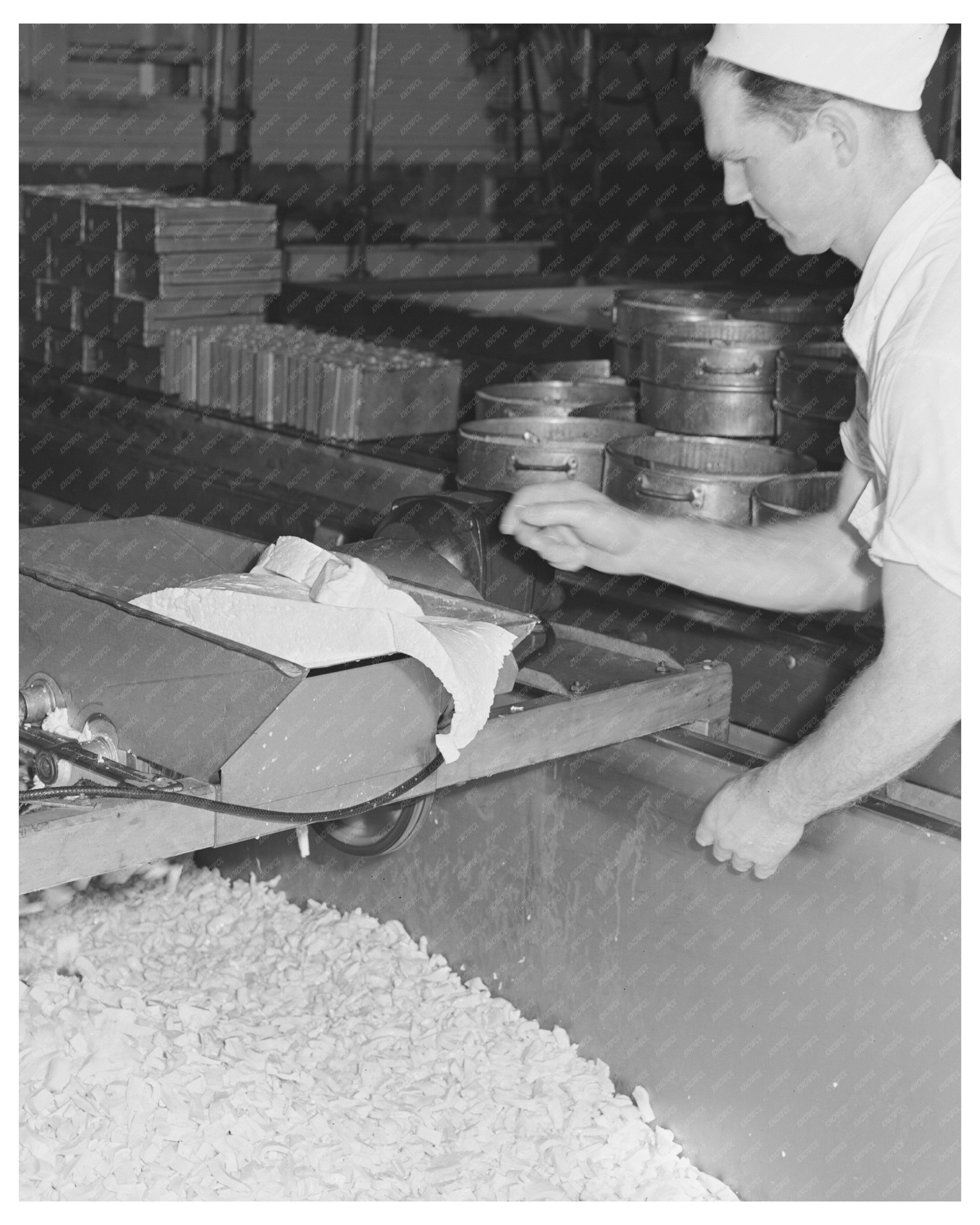 Curd Production at Oregon Cheese Plant October 1941