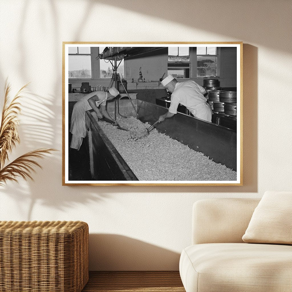 Curd Stirring at Tillamook Cheese Plant October 1941