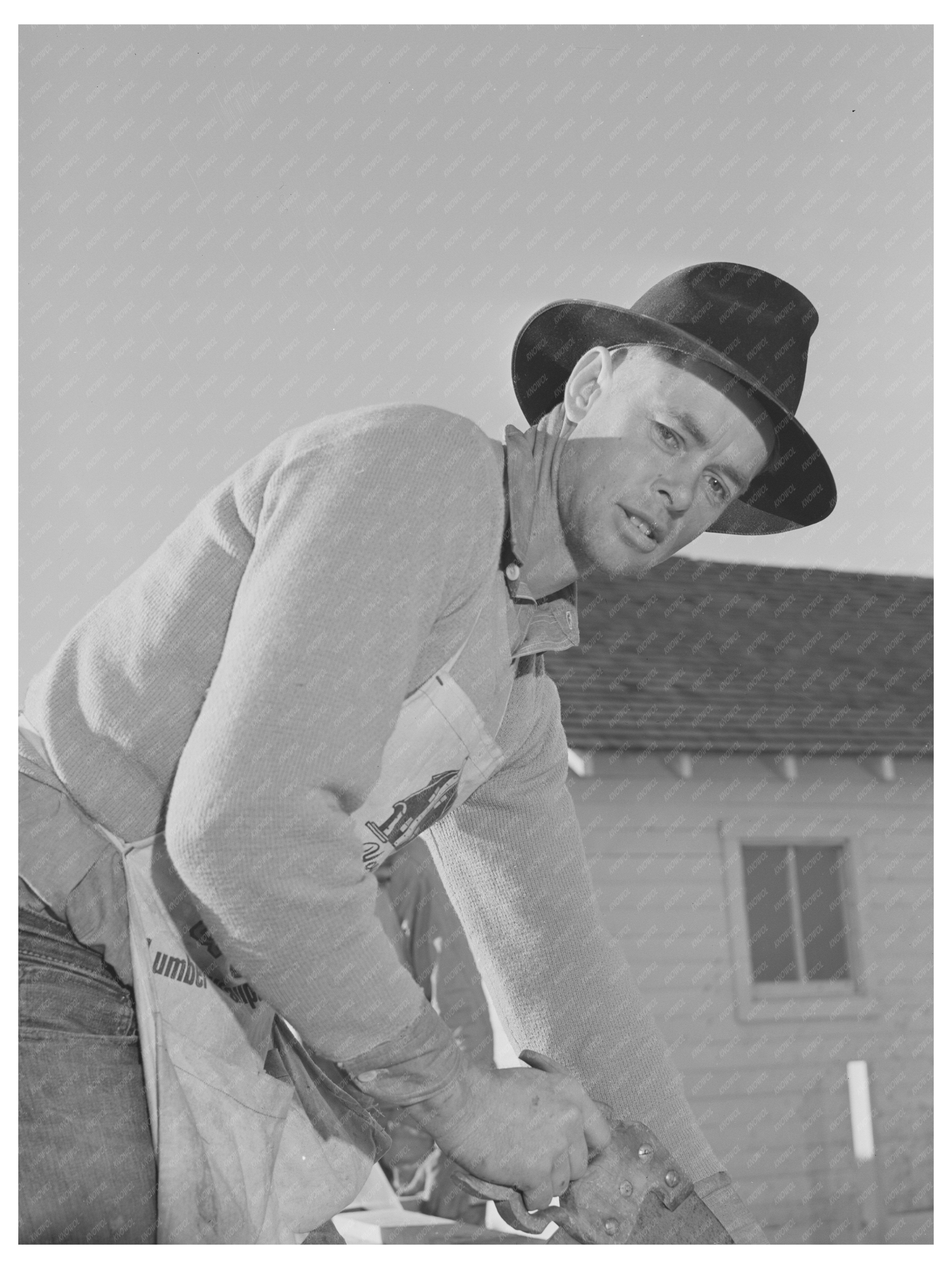 Carpenter Building House in Black Canyon Project 1941