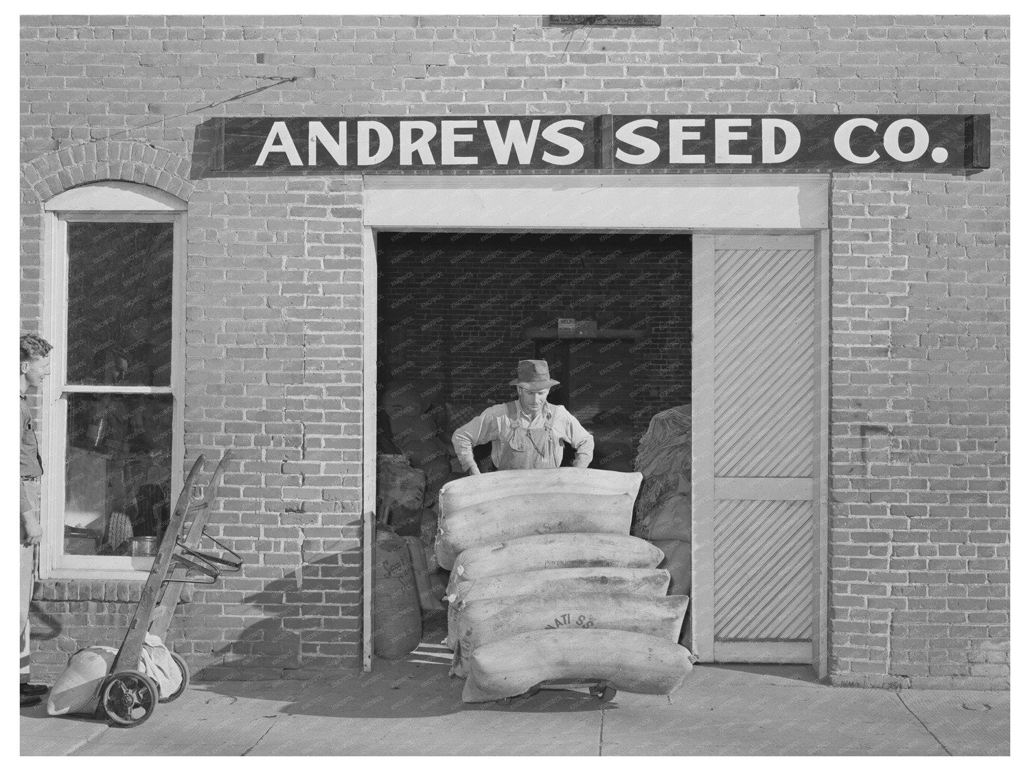 1941 Ontario Oregon Seed Mill Vintage Photograph