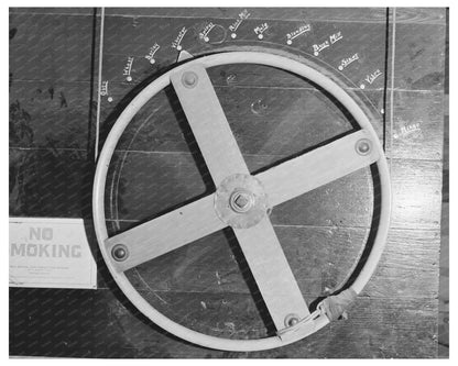 Control Wheel in Ontario Oregon Seed Mill November 1941