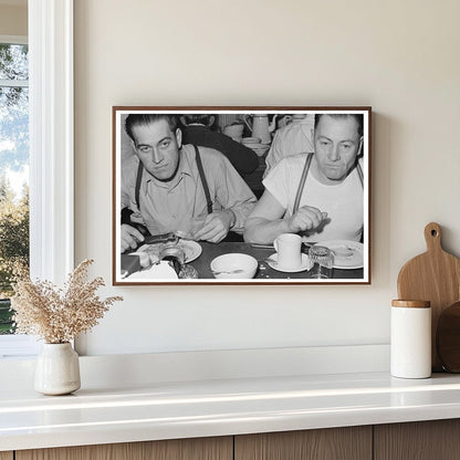 Workmen Dining at Shasta Dam December 1941