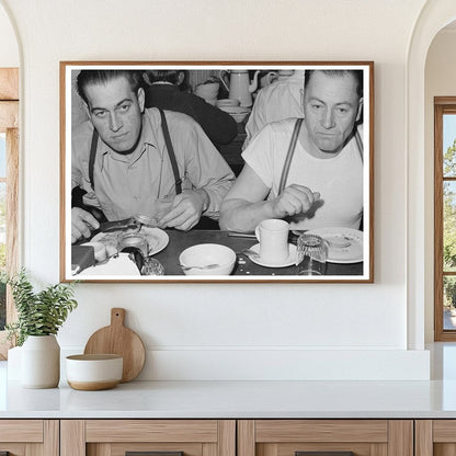 Workmen Dining at Shasta Dam December 1941