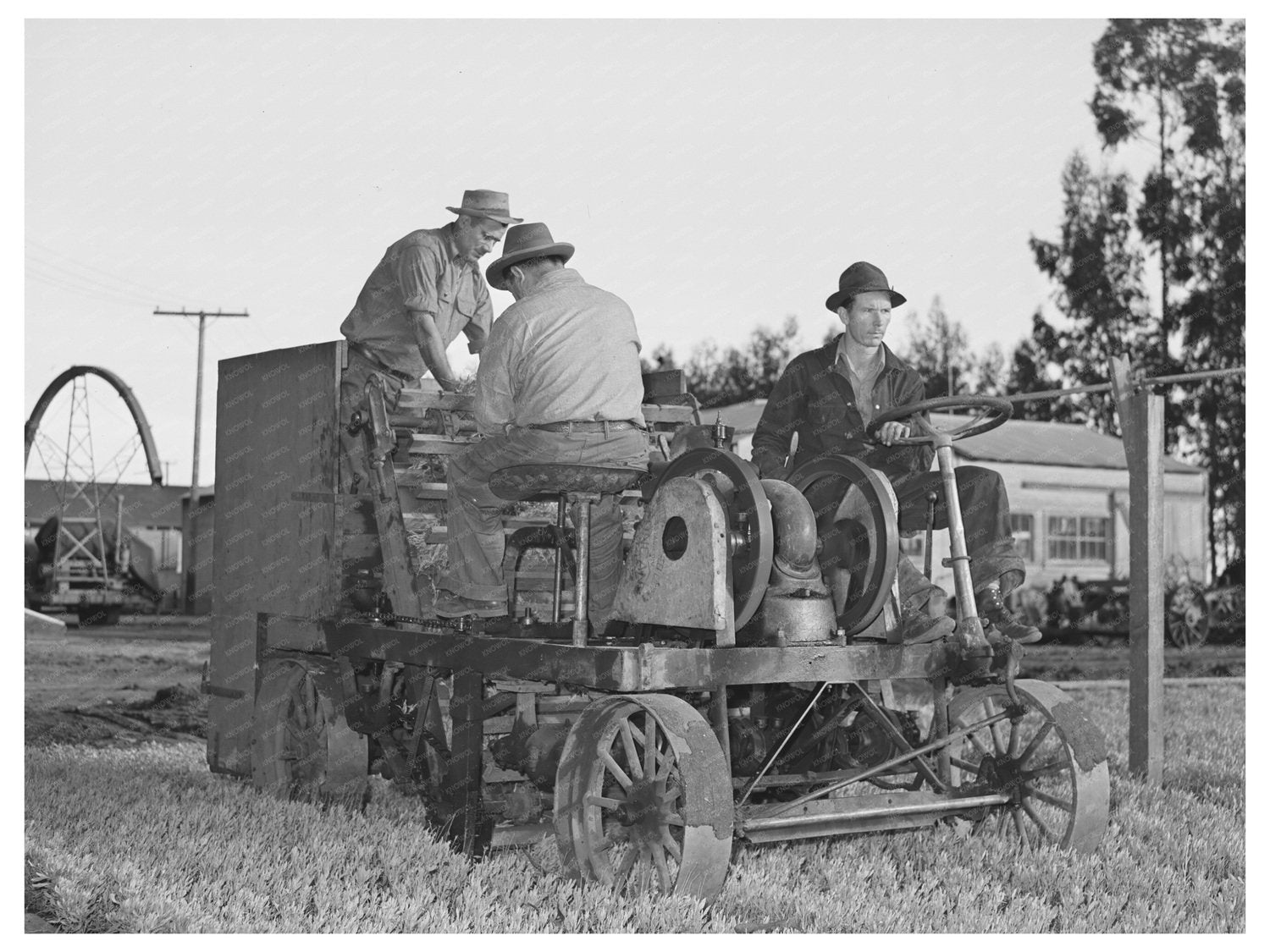 1941 Salinas Guayule Seedling Mower at Rubber Facility