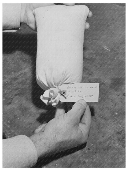 Guayule Seed Sack for Experimental Propagation 1941