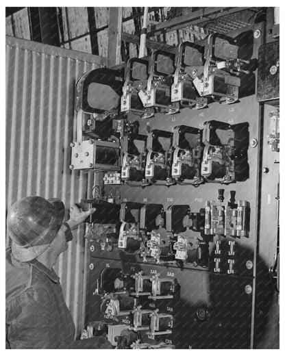 Shasta Dam Switchboard Photo 1941 California