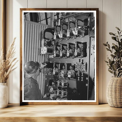 Shasta Dam Switchboard Photo 1941 California