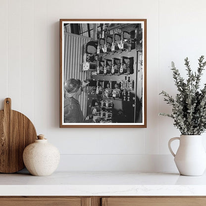 Shasta Dam Switchboard Photo 1941 California
