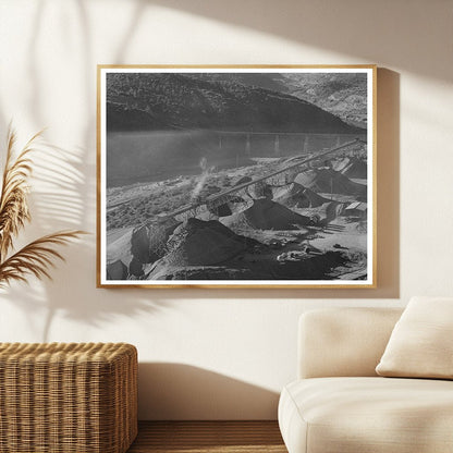 Gravel at Shasta Dam Conveyor December 1941