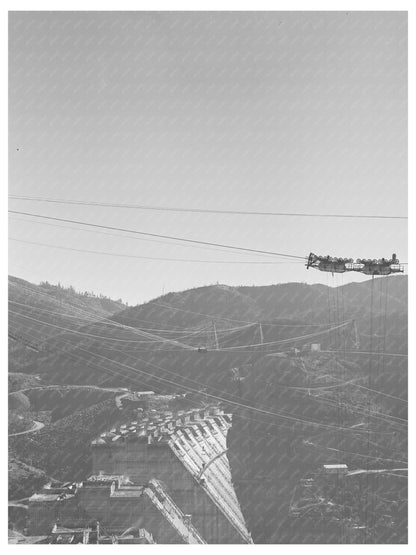 Shasta Dam Construction December 1941 Vintage Photo