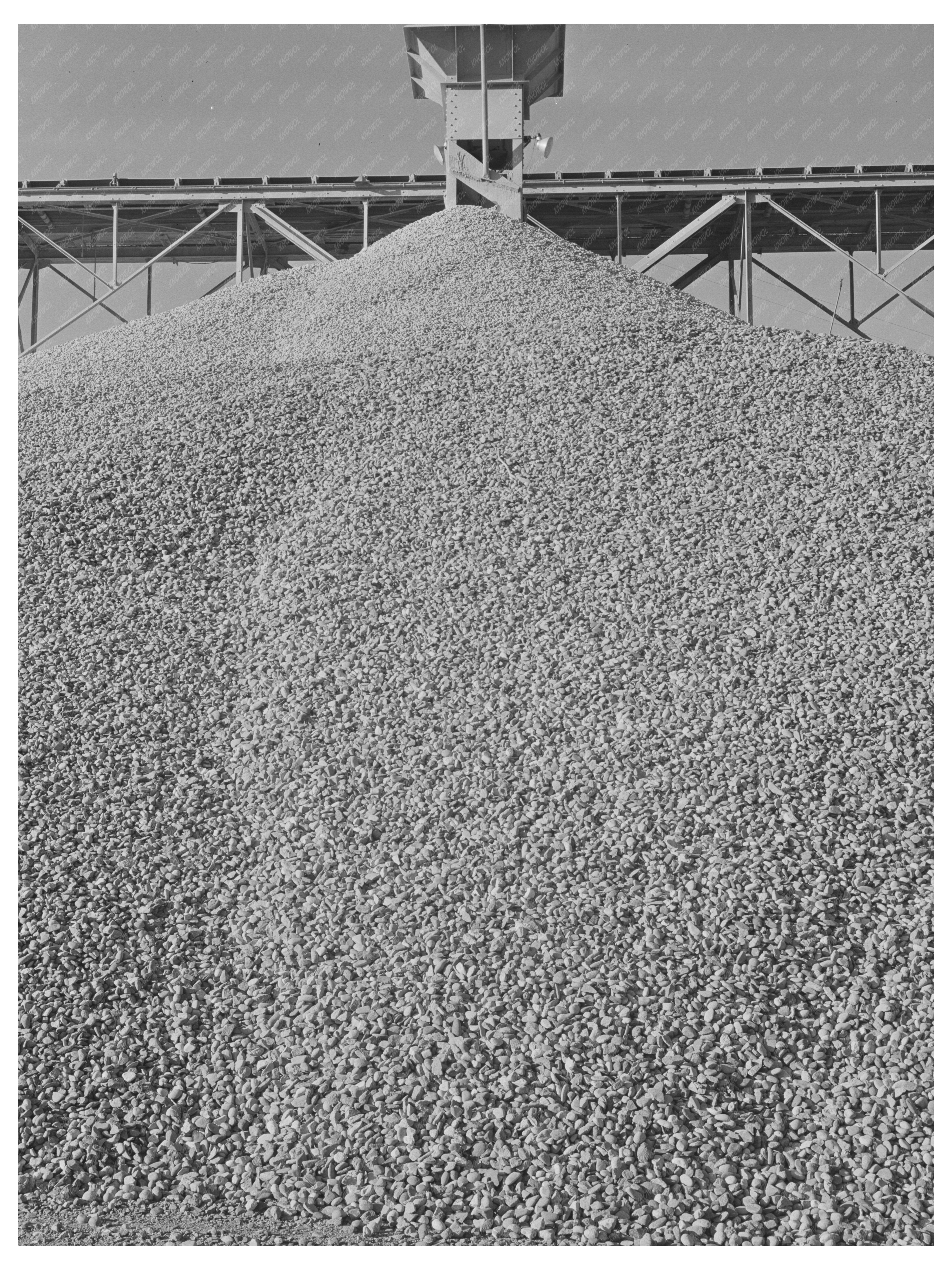 Gravel for Shasta Dam Construction December 1941