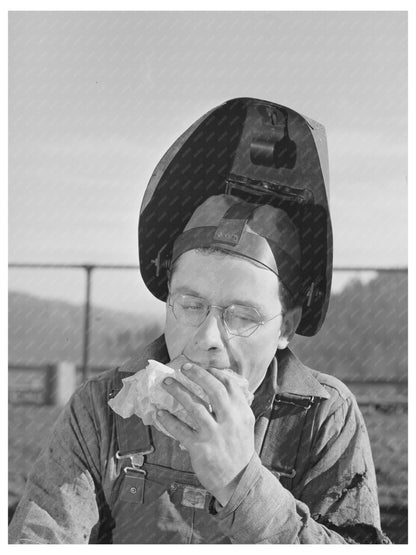 Worker at Shasta Dam December 1941 FSA/OWI Collection