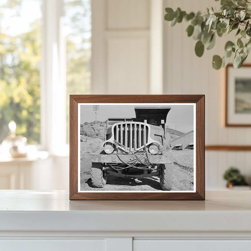 1941 Truck Near Shasta Dam California Vintage Photo