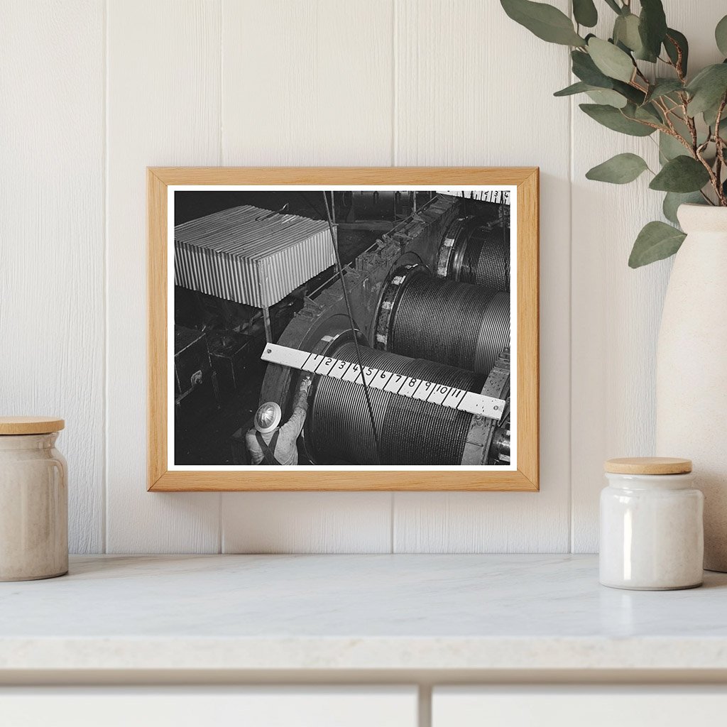 Shasta Dam Cable House Interior December 1941 Vintage Image