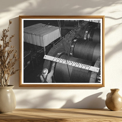 Shasta Dam Cable House Interior December 1941 Vintage Image