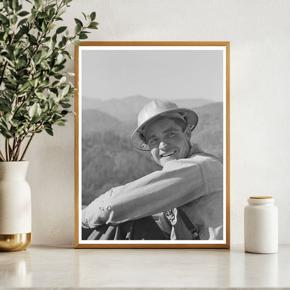 Shasta Dam Worker December 1941 Vintage Photograph