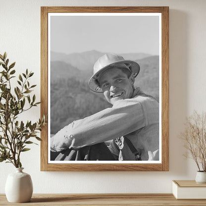 Shasta Dam Worker December 1941 Vintage Photograph