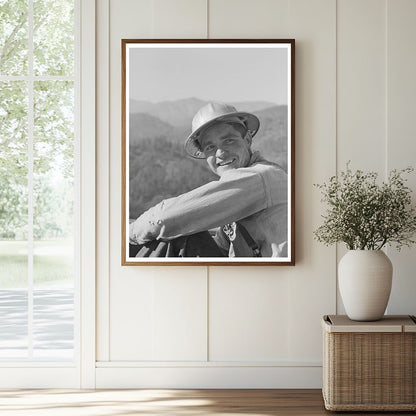 Shasta Dam Worker December 1941 Vintage Photograph