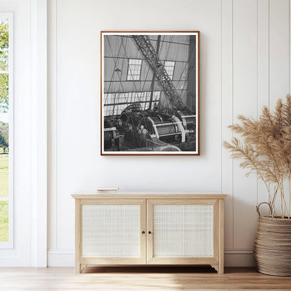 Shasta Dam Cable Room Vintage Photo December 1941