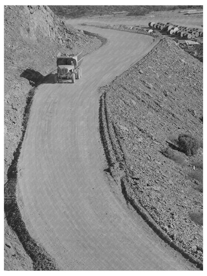 Shasta Dam Road Construction December 1941