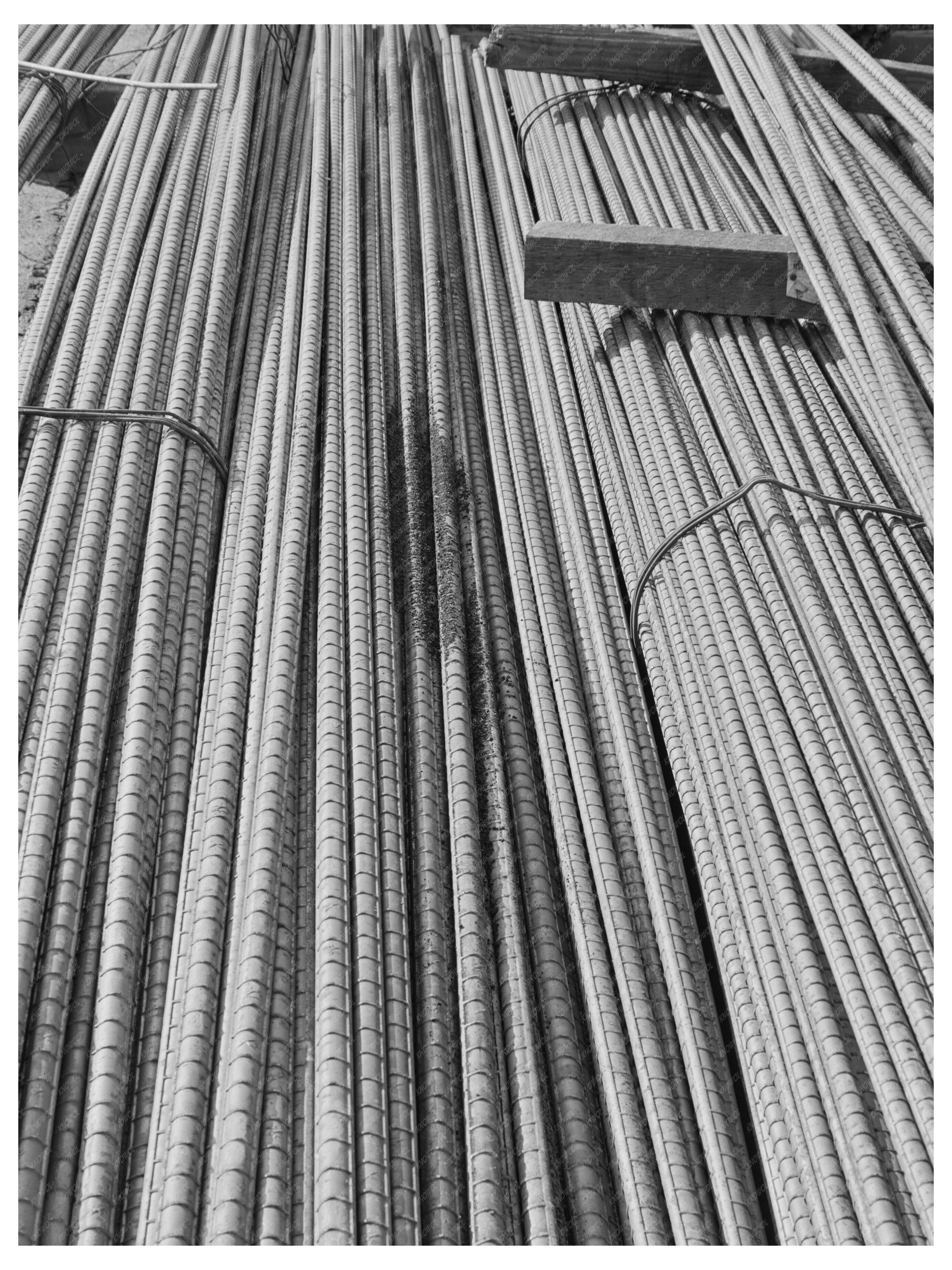 Reinforcing Steel Preparation at Shasta Dam December 1941