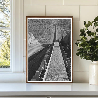 Gravel Conveyor Belt at Shasta Dam December 1941