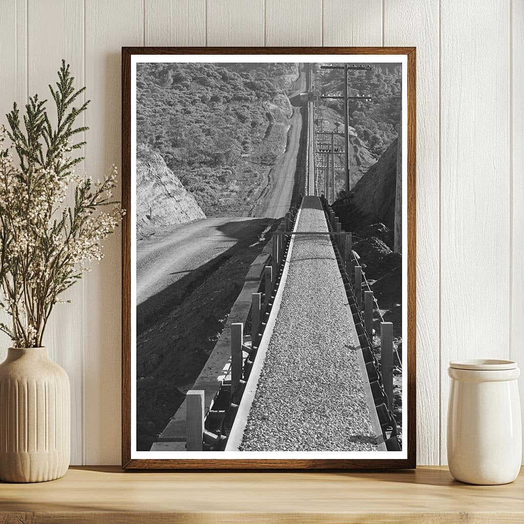 Gravel Conveyor Belt at Shasta Dam December 1941