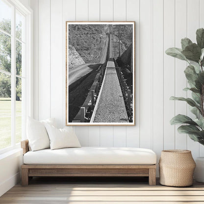 Gravel Conveyor Belt at Shasta Dam December 1941