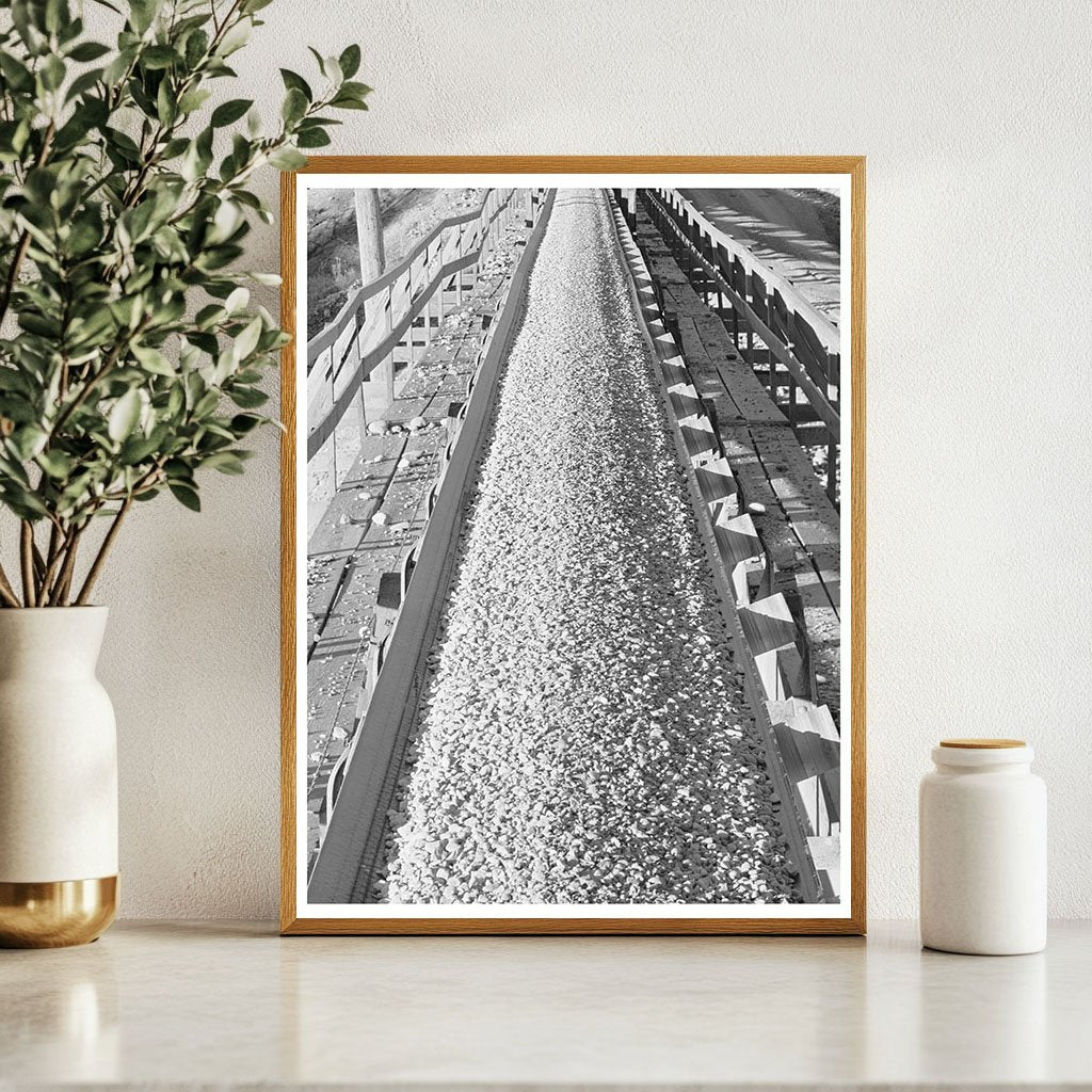 Gravel Belt Conveyor at Shasta Dam December 1941