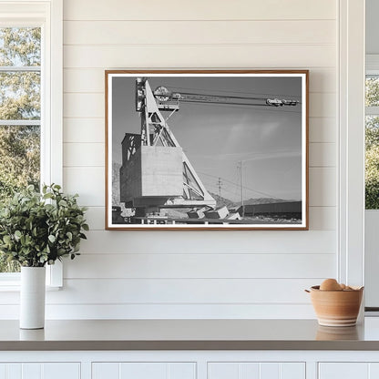 Shasta Dam Tail Tower Vintage Image December 1941