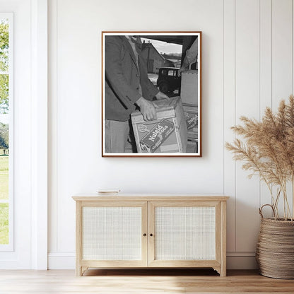 1942 Vintage Workers Loading Eggs in Petaluma California