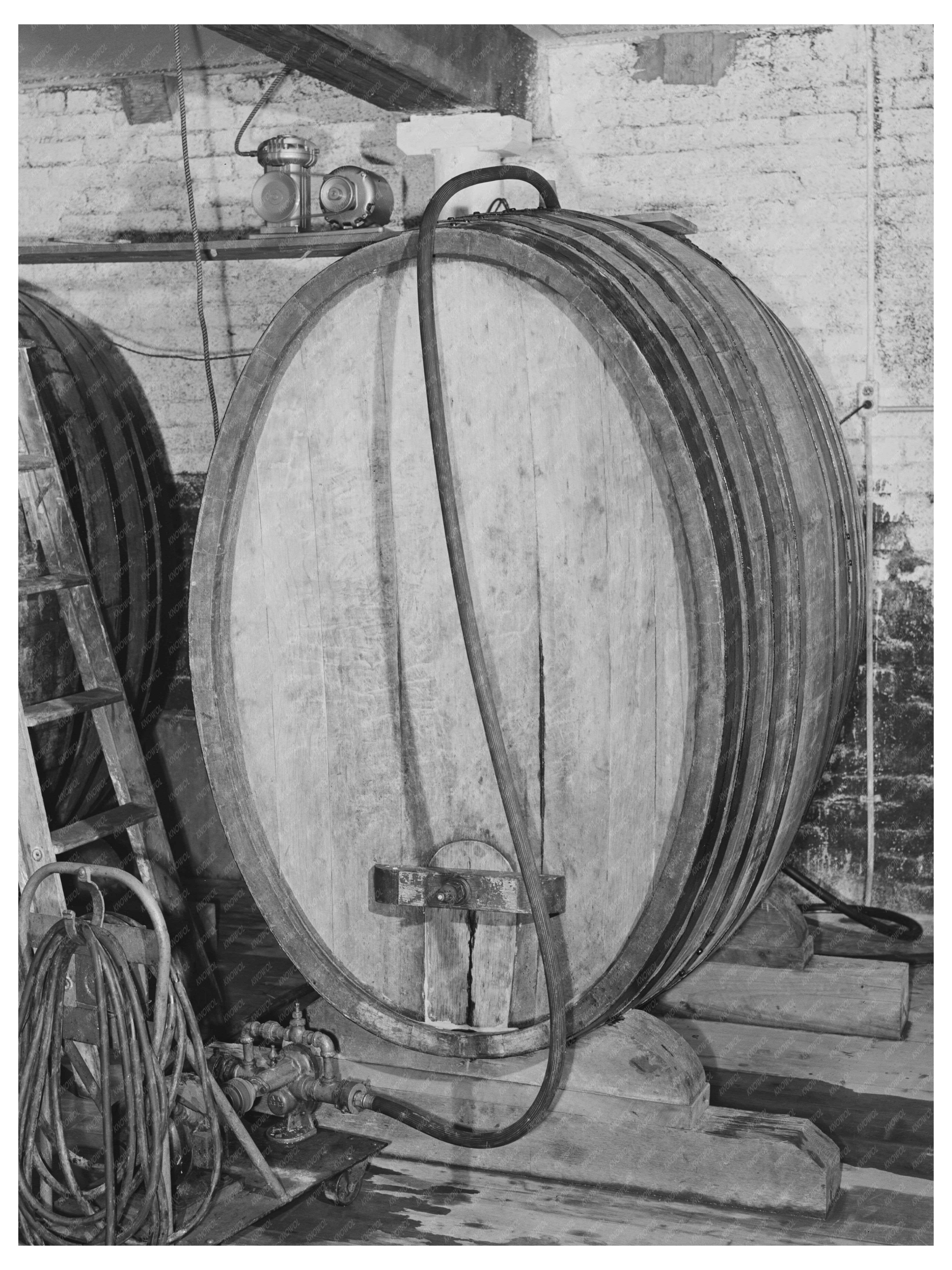 Vintage French Cask for Aging Wine Sonoma County 1942