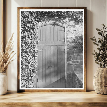 Sonoma County Winery Entrance January 1942 Vintage Photo