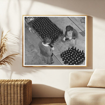 Wine Labeling Process in Sonoma County 1942