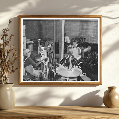 Vintage Champagne Bottling in Sonoma County 1942