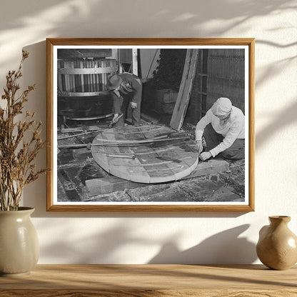 Coopers Crafting Wine Cask Heads Sonoma County 1942