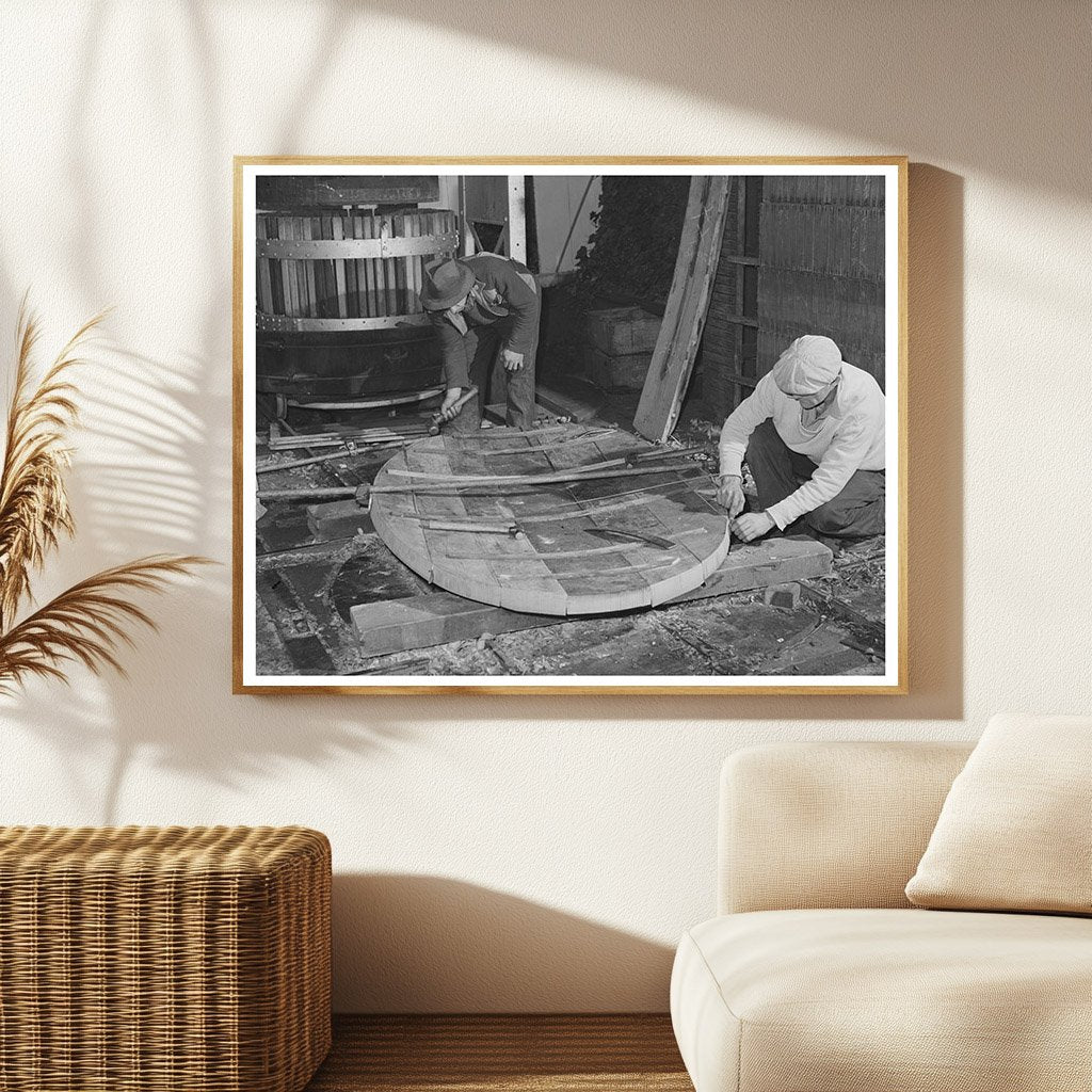 Coopers Crafting Wine Cask Heads Sonoma County 1942