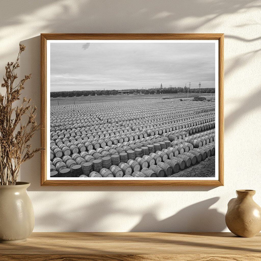Pickled Olives Displayed in Strathmore California 1942