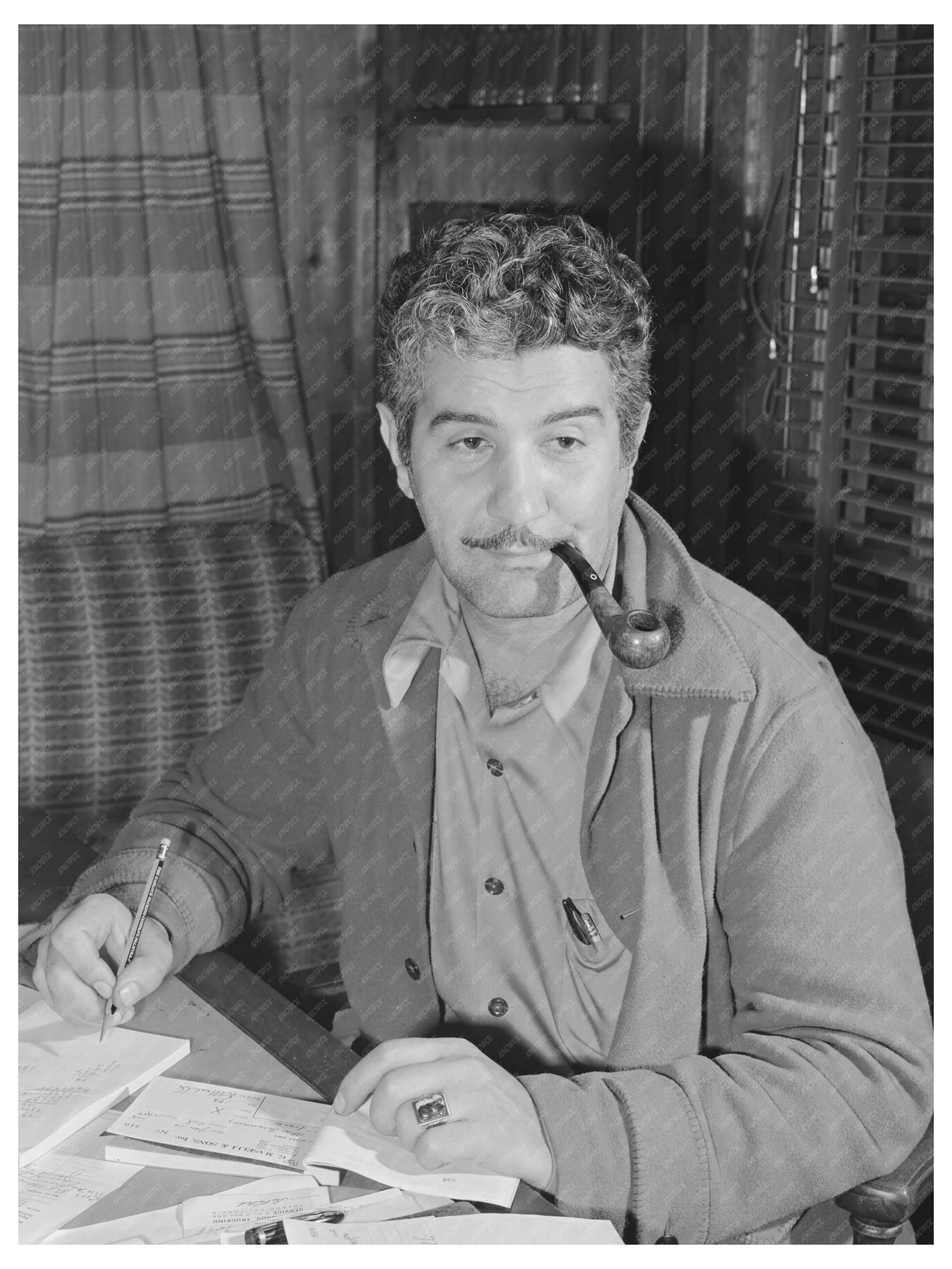 Olive Grower in Strathmore California February 1942