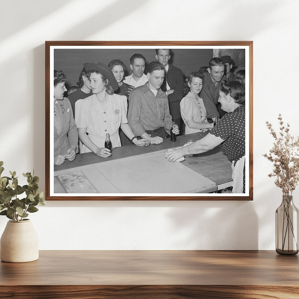 Migrant Workers Enjoy Hamburgers Dance Woodville 1942