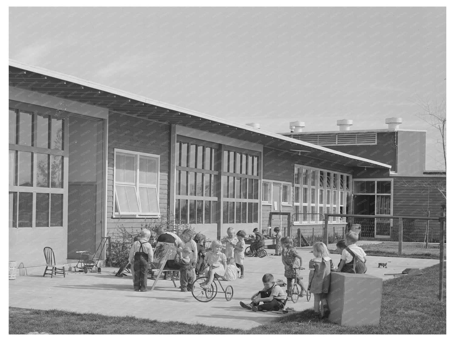 Children at Nursery School Woodville California 1942