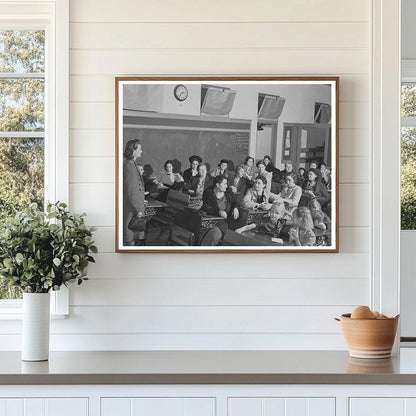 Parent-Teacher Meeting at Farm Workers Camp Tulare 1942