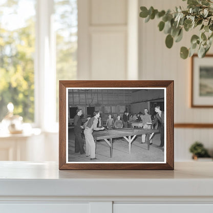 1942 Recreation Room at Tulare County Farm Workers Camp