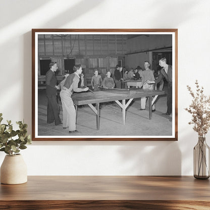 1942 Recreation Room at Tulare County Farm Workers Camp