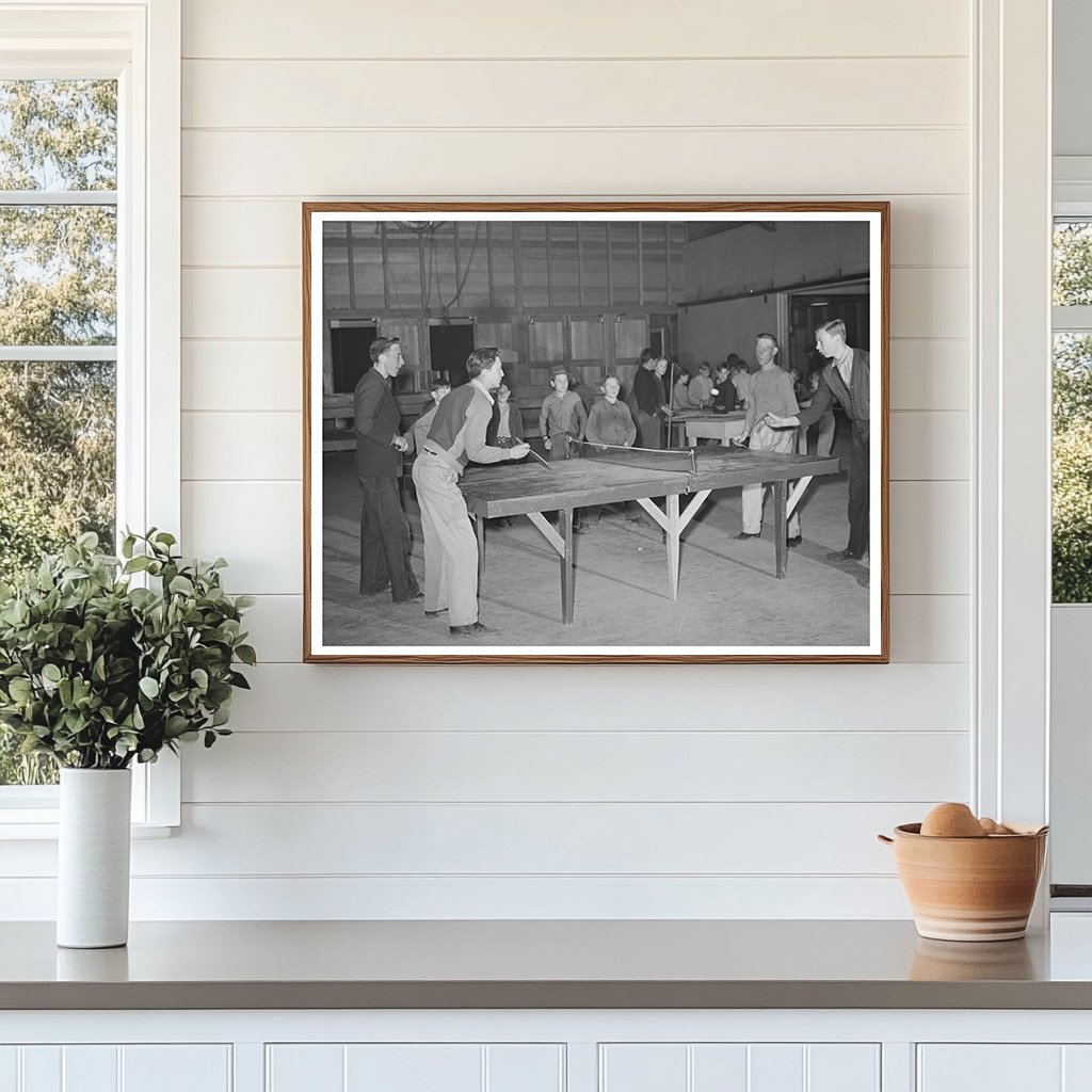 1942 Recreation Room at Tulare County Farm Workers Camp