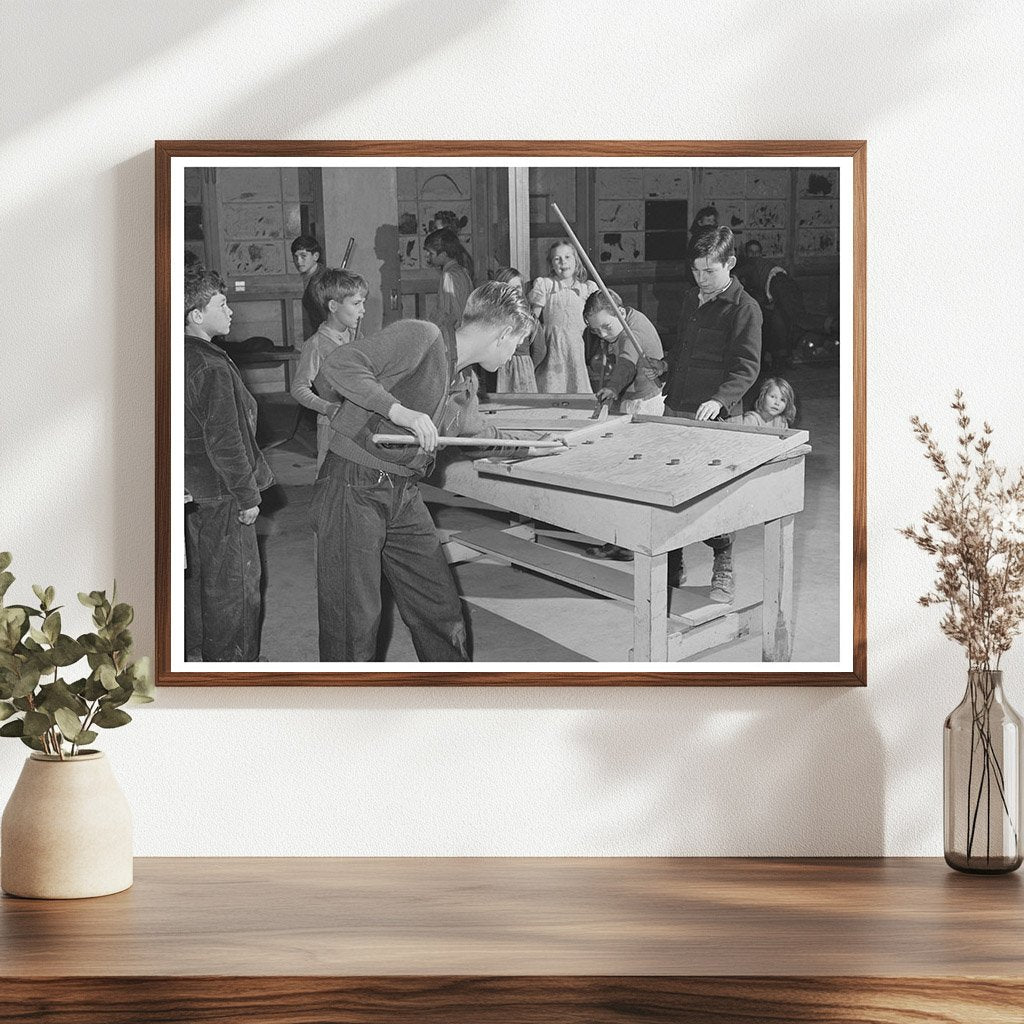 Recreation Room at Farm Workers Camp Tulare County 1942